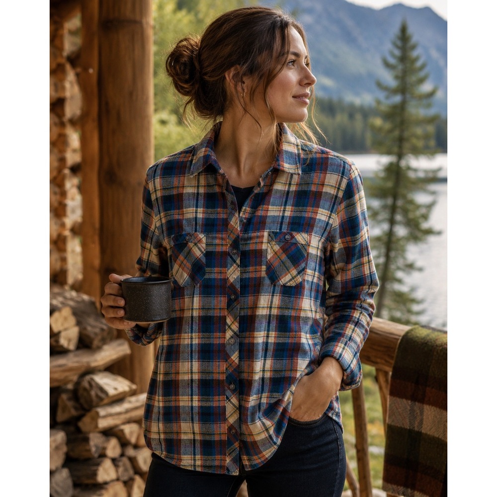 Outdoor Research CERES LONG SLEEVE Flannel Plaid WOMEN XL SHIRT‎